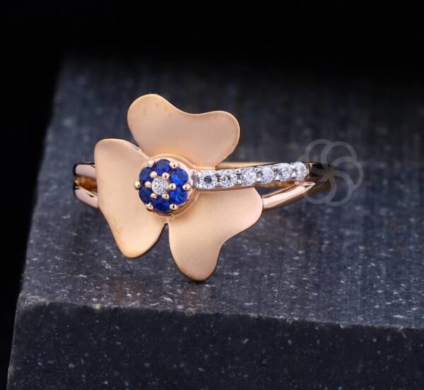 Elegant 18K Rose Gold Ring for Women's