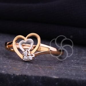 18K Rose Gold Fashion Ring For Women's