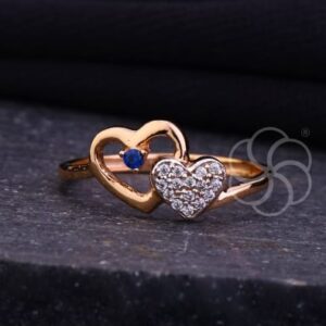 Elegant Touch – 18K Rose Gold Ring For Women's