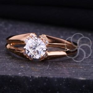 Designer 18K Rose Gold Ring For Women's