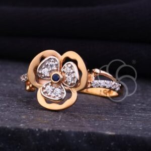 Classic 18K Rose Gold Ring For Women's