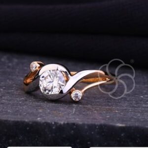 18K Rose Gold Ring for Women – Elegant Daily Wear