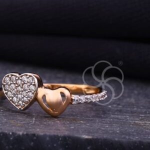 Lightweight Women's 18K Rose Gold Ring