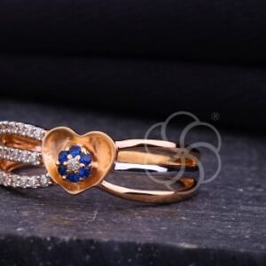Stylish Design Women's 18K Rose Gold Ring