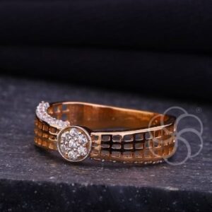 18K Rose Gold Ring For Womens's