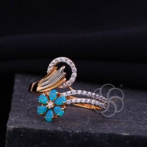 Elegant 18K Rose Gold Ring For Women