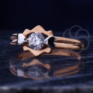 Luxury 18K Rose Gold Women's Ring