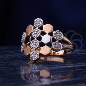Luxury 18K Rose Gold Women's Ring