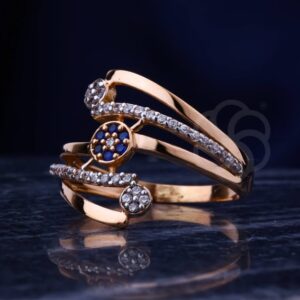 Authentic 18K Rose Gold Finger Ring For Women's
