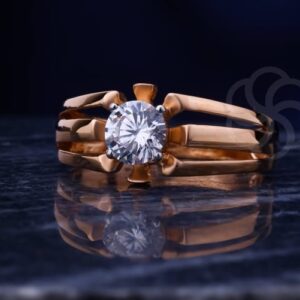 18K Rose Gold Fashion Ring for Women's