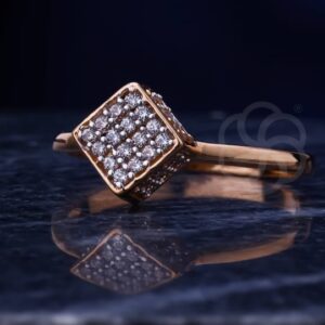 Luxury 18K Rose Gold Women's Ring