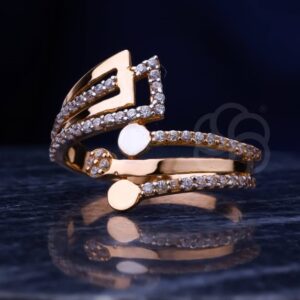 Stunning 18K Rose Gold Ring For Women's