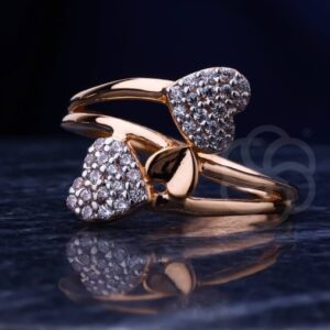 Minimalist 18K Rose Gold Ring for Women's