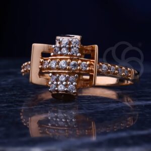 Premium 18K Rose Gold Women's Ring