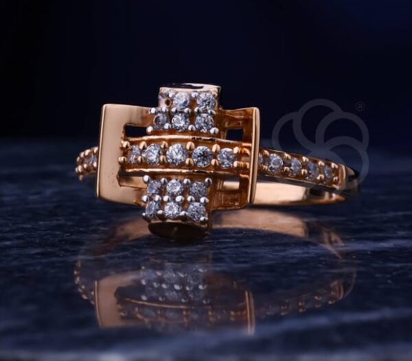 Premium 18K Rose Gold Women's Ring