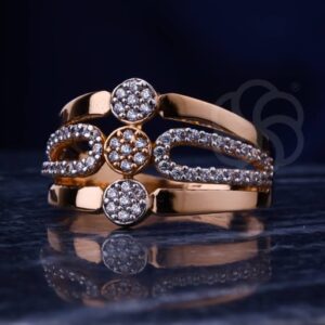Designer 18K Rose Gold Ring For Women's
