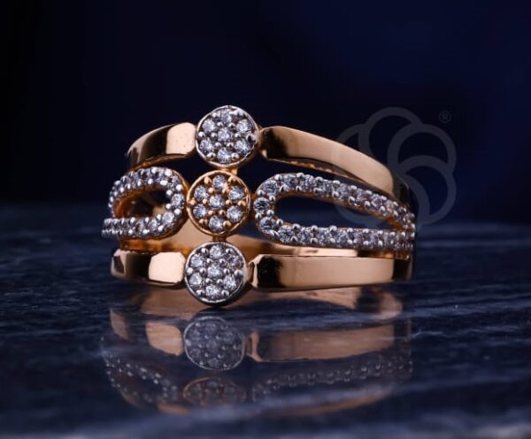 Designer 18K Rose Gold Ring For Women's