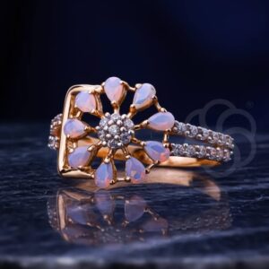 Luxurious 18K Rose Gold Adjustable Ring