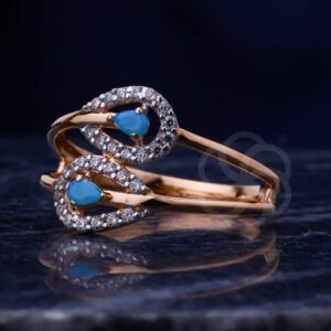 Luxurious 18K Rose Gold Adjustable Ring