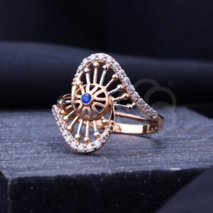 Stunning 18K Rose Gold Ring For Women's