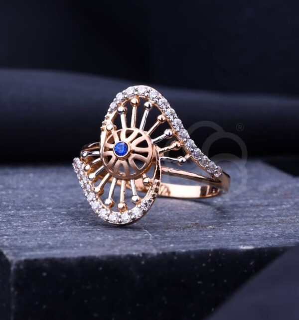 Stunning 18K Rose Gold Ring For Women's