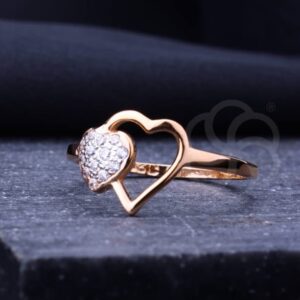 Elegant With This Stunning 18K Rose Gold Ring For Women's