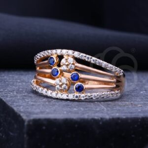 Graceful 18K Rose Gold Ring For Women's