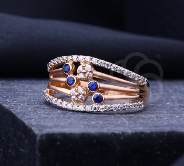 Graceful 18K Rose Gold Ring For Women's