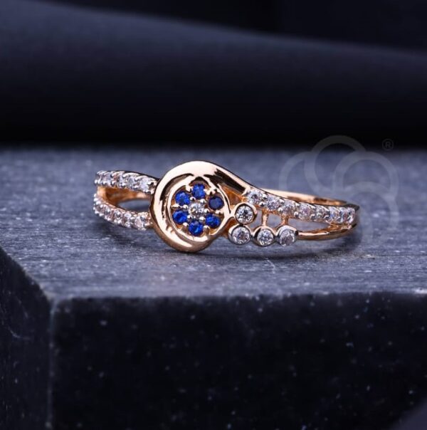 Adjustable 18K Rose Gold Ring For Women's