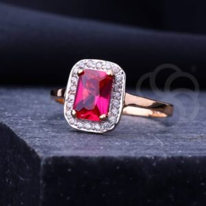 18K Rose Gold Fashion Ring – Women's Daily Wear