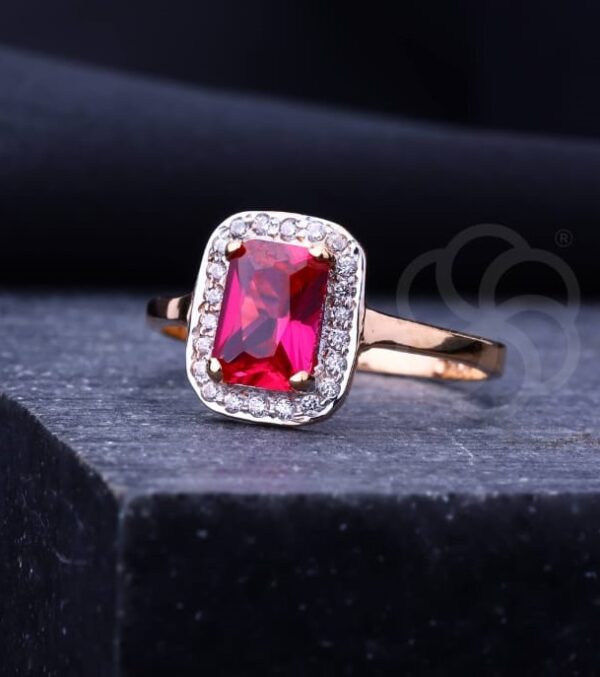 18K Rose Gold Fashion Ring – Women's Daily Wear