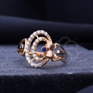 Trendy 18K Rose Gold-Plated Women’s Ring