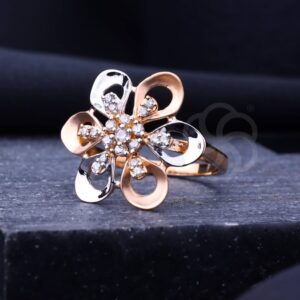 Luxury 18K Rose Gold Ring for Women's