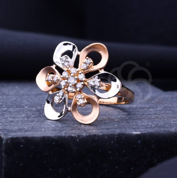 Luxury 18K Rose Gold Ring for Women's
