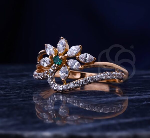 Adjustable 18K Rose Gold Ring For Women's
