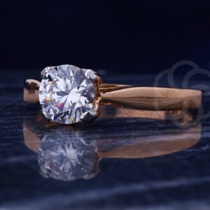 Stylish 18K Rose Gold Ring for Women's