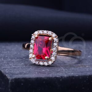 Modern 18K Rose Gold Ring for Women's
