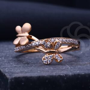 Eye-Catching 18K Rose Gold Ring For Women's
