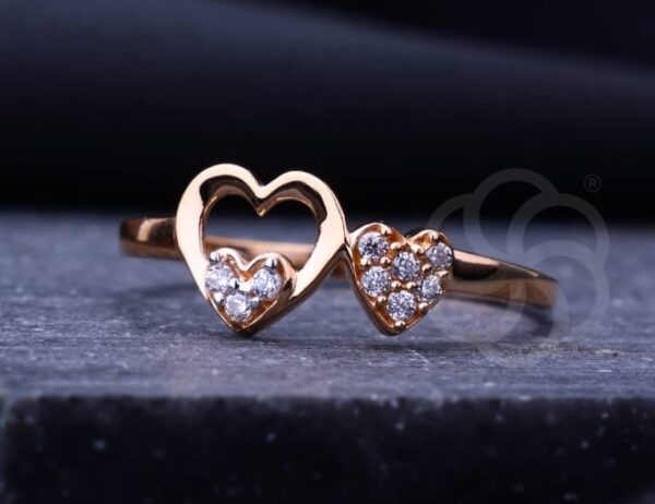 Bold & Beautiful 18K Rose Gold Ring For Women's