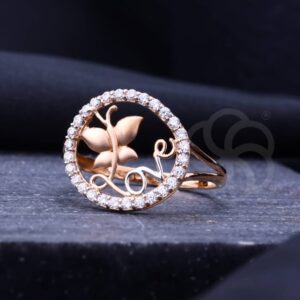 Adjustable 18K Rose Gold Ring For Women's