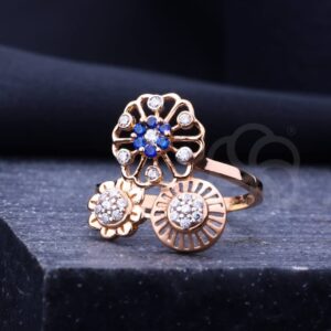 Modern 18K Rose Gold Ring for Women's