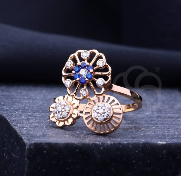 Modern 18K Rose Gold Ring for Women's