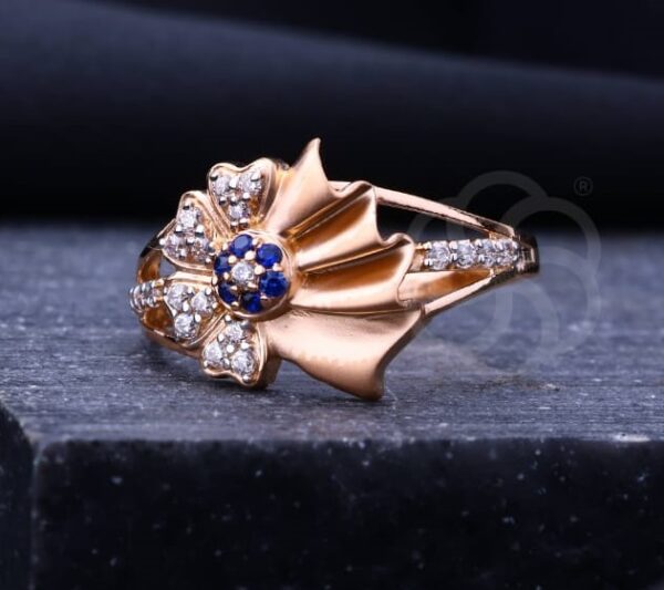 Designer 18K Rose Gold Ring for Women's