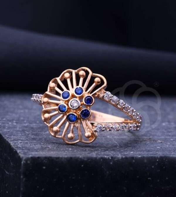 Premium 18K Rose Gold Adjustable Ring For Women's
