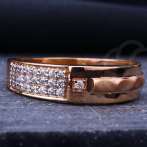 Designer 18K Rose Gold Ring for Women's