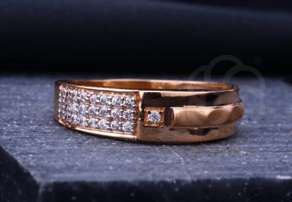 Designer 18K Rose Gold Ring for Women's