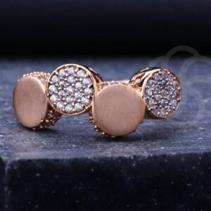 Radiant 18K Rose Gold Ring for Women's