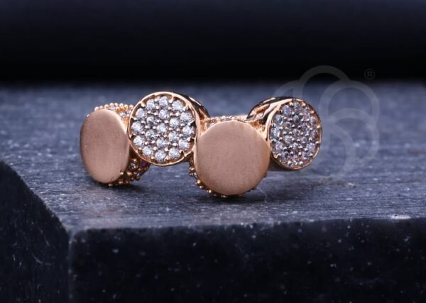 Radiant 18K Rose Gold Ring for Women's