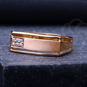 Subtle & Elegant 18K Rose Gold Ring For Women's