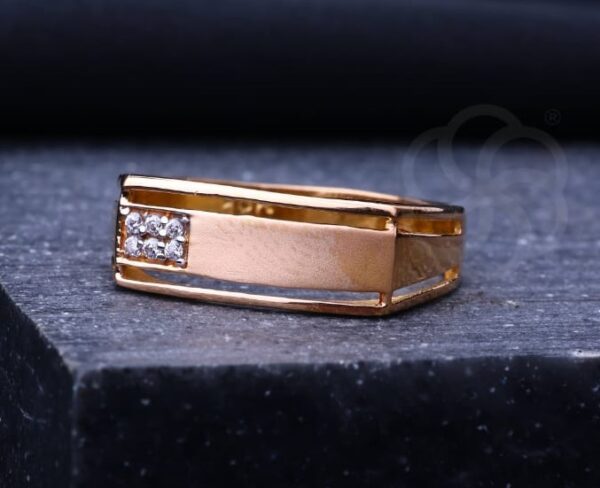 Subtle & Elegant 18K Rose Gold Ring For Women's